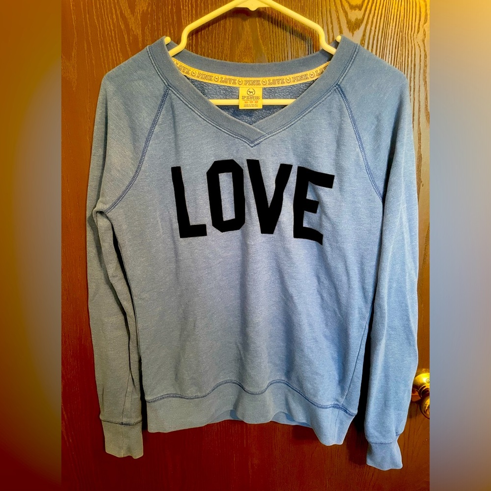 Victorias secret PINK blue sweatshirt